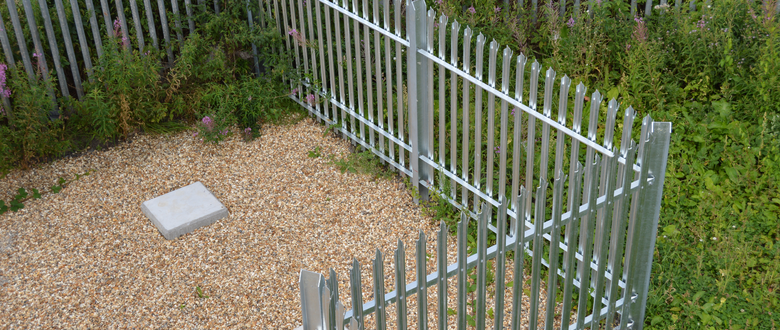 Palisade galvanised fencing