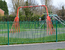 Bow top fencing for playgrounds